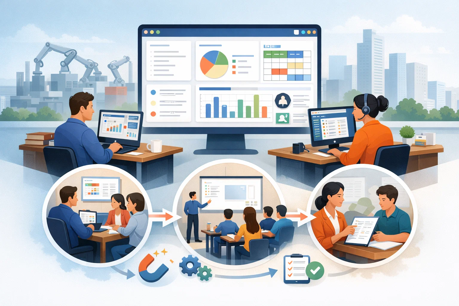 Professional workspace